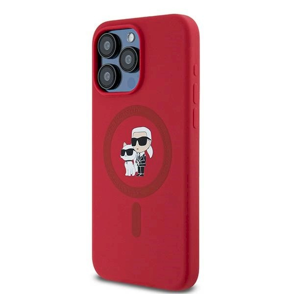 Karl Lagerfeld Silicone Karl Choupette Ring MagSafe dėklas iPhone 15 Pro Max - Raudonas 1 Karl Lagerfeld Silicone Karl Choupette Ring MagSafe dėklas iPhone 15 Pro Max - Raudonas 1