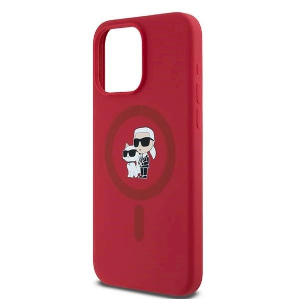 Karl Lagerfeld Silicone Karl Choupette Ring MagSafe dėklas iPhone 15 Pro Max - Raudonas 5 Karl Lagerfeld Silicone Karl Choupette Ring MagSafe dėklas iPhone 15 Pro Max - Raudonas 5