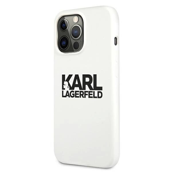 Karl Lagerfeld Silikoninis Stack Logo Dėklas skirtas iPhone 13 Pro / 13 6.1" - Baltas 1 Karl Lagerfeld Silikoninis Stack Logo Dėklas skirtas iPhone 13 Pro / 13 6.1" - Baltas 1