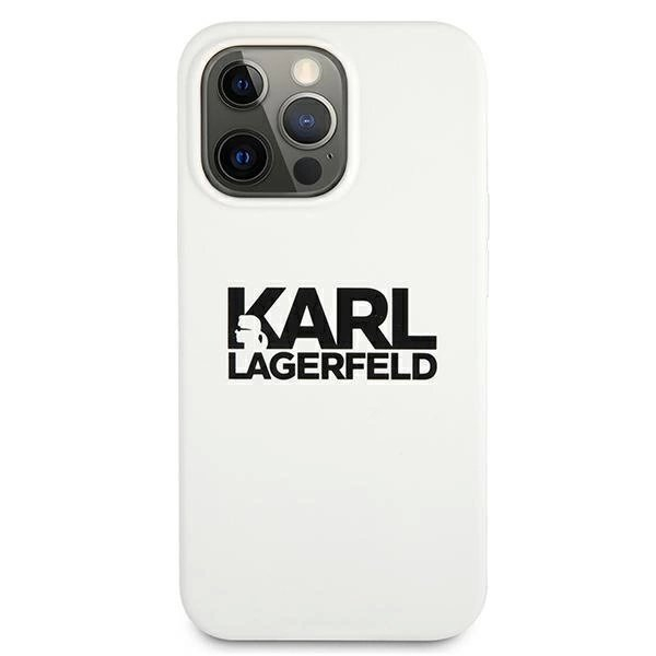 Karl Lagerfeld Silikoninis Stack Logo Dėklas skirtas iPhone 13 Pro / 13 6.1" - Baltas 2 Karl Lagerfeld Silikoninis Stack Logo Dėklas skirtas iPhone 13 Pro / 13 6.1" - Baltas 2
