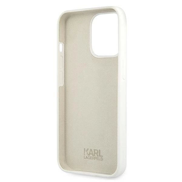 Karl Lagerfeld Silikoninis Stack Logo Dėklas skirtas iPhone 13 Pro / 13 6.1" - Baltas 6