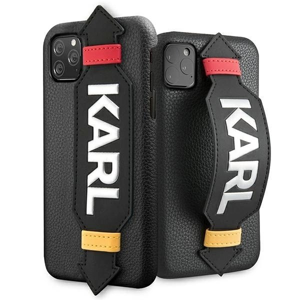 Karl Lagerfeld Strap Dėklas skirtas iPhone 11 Pro 5.8&quot; - Juodas
