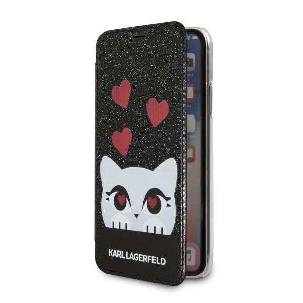 Karl Lagerfeld Valentine iPhone X/Xs Dėklas - Juodas 1 Karl Lagerfeld Valentine iPhone X/Xs Dėklas - Juodas 1