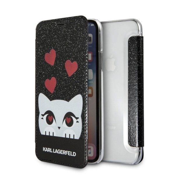 Karl Lagerfeld Valentine iPhone X/Xs Dėklas - Juodas Karl Lagerfeld Valentine iPhone X/Xs Dėklas - Juodas