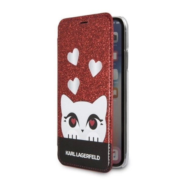 Karl Lagerfeld Valentine iPhone X/XS Dėklas - Raudonas 1