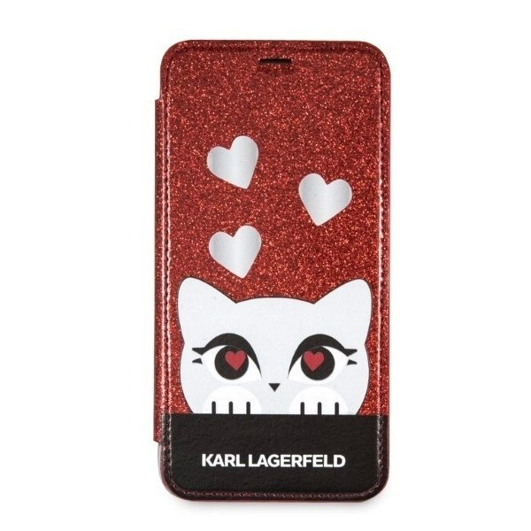 Karl Lagerfeld Valentine iPhone X/XS Dėklas - Raudonas 5