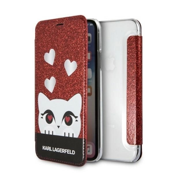 Karl Lagerfeld Valentine iPhone X/XS Dėklas - Raudonas