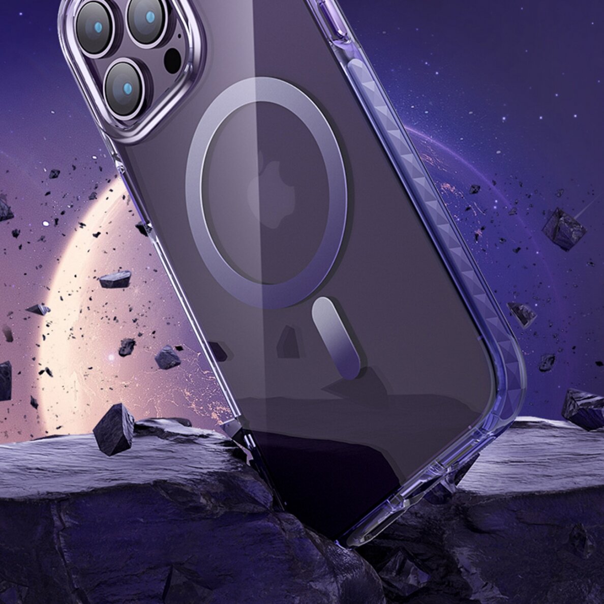 Dėklas Kingxbar PQY Ice Crystal iPhone 14 Plus (MagSafe) Pilkas 5 Dėklas Kingxbar PQY Ice Crystal iPhone 14 Plus (MagSafe) Pilkas 5