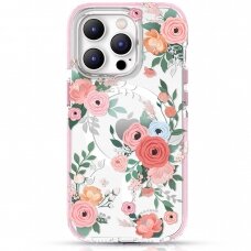 Dėklas Kingxbar Flora iPhone 14 (MagSafe) Gėlėtas