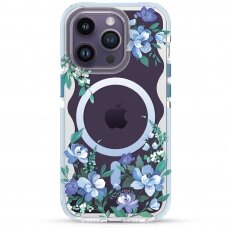 Dėklas Kingxbar Flora iPhone 14 Pro (MagSafe) Gėlėtas