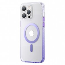 Dėklas Kingxbar PQY Ice Crystal iPhone 14 (MagSafe) Purpurinis