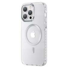 Dėklas Kingxbar PQY Ice Crystal iPhone 14 (MagSafe) Sidabrinis
