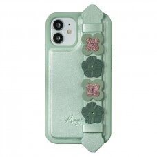 Kingxbar Sweet Serijos Dėklas Dekoruotas Tikrais Swarovski Kristalais Iphone 12 Mini Žalias