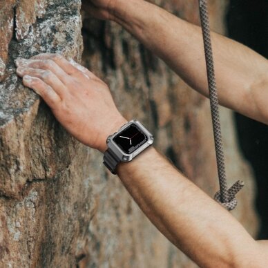 AKCIJA! Apyrankė Kingxbar CYF134 2in1 Apple Watch Ultra, SE, 9, 8, 7, 6, 5, 4, 3, 2, 1 (49, 45, 44, 42 mm) Juoda 8 AKCIJA! Apyrankė Kingxbar CYF134 2in1 Apple Watch Ultra, SE, 9, 8, 7, 6, 5, 4, 3, 2, 1 (49, 45, 44, 42 mm) Juoda 8