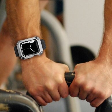 AKCIJA! Apyrankė Kingxbar CYF134 2in1 Apple Watch Ultra, SE, 9, 8, 7, 6, 5, 4, 3, 2, 1 (49, 45, 44, 42 mm) Juoda 9 AKCIJA! Apyrankė Kingxbar CYF134 2in1 Apple Watch Ultra, SE, 9, 8, 7, 6, 5, 4, 3, 2, 1 (49, 45, 44, 42 mm) Juoda 9