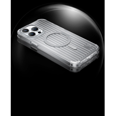 Dėklas Kingxbar PQY Go Out iPhone 14 Plus (MagSafe) Sidabrinis 10 Dėklas Kingxbar PQY Go Out iPhone 14 Plus (MagSafe) Sidabrinis 10