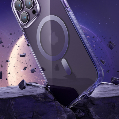 Dėklas Kingxbar PQY Ice Crystal iPhone 14 Plus (MagSafe) Sidabrinis 4 Dėklas Kingxbar PQY Ice Crystal iPhone 14 Plus (MagSafe) Sidabrinis 4