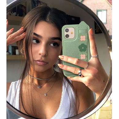 Kingxbar Sweet Serijos Dėklas Dekoruotas Tikrais Swarovski Kristalais Iphone 12 Pro / Iphone 12 Mėlynas 15 Kingxbar Sweet Serijos Dėklas Dekoruotas Tikrais Swarovski Kristalais Iphone 12 Pro / Iphone 12 Mėlynas 15