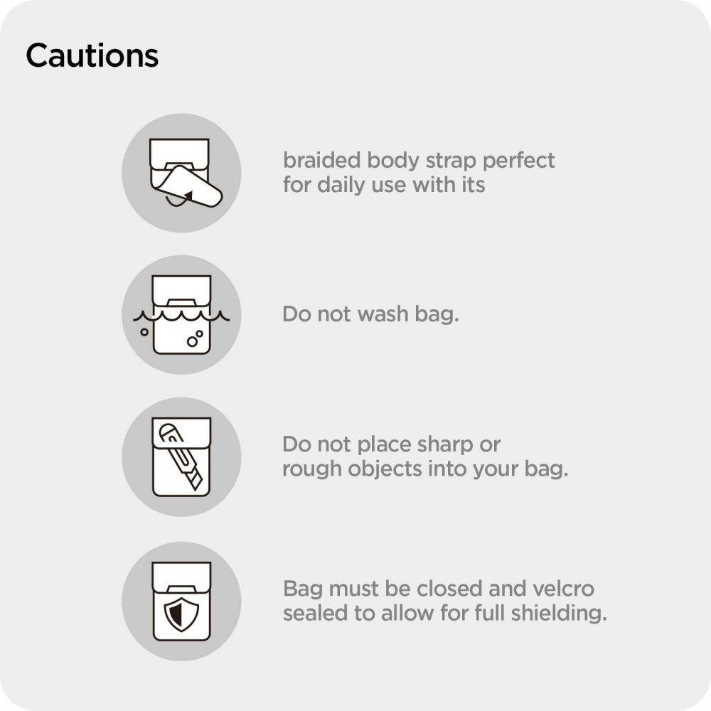 Signalo Blokatorius be rakto KLATKA FARADAYA SPIGEN POUCH KEYLESS RFID SIGNAL BLOCKER Juodas 10 Signalo Blokatorius be rakto KLATKA FARADAYA SPIGEN POUCH KEYLESS RFID SIGNAL BLOCKER Juodas 10