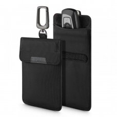 Signalo Blokatorius be rakto KLATKA FARADAYA SPIGEN POUCH KEYLESS RFID SIGNAL BLOCKER Juodas