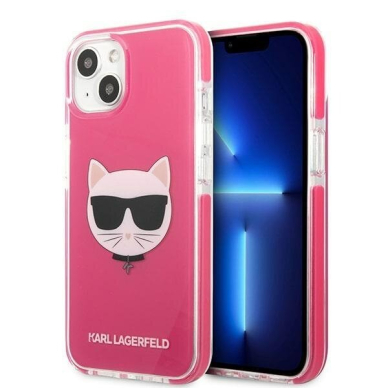Telefono Dėklas Etui Karl Lagerfeld Choupette Head na iPhone 13 mini Rožinis KOW068 Telefono Dėklas Etui Karl Lagerfeld Choupette Head na iPhone 13 mini Rožinis KOW068