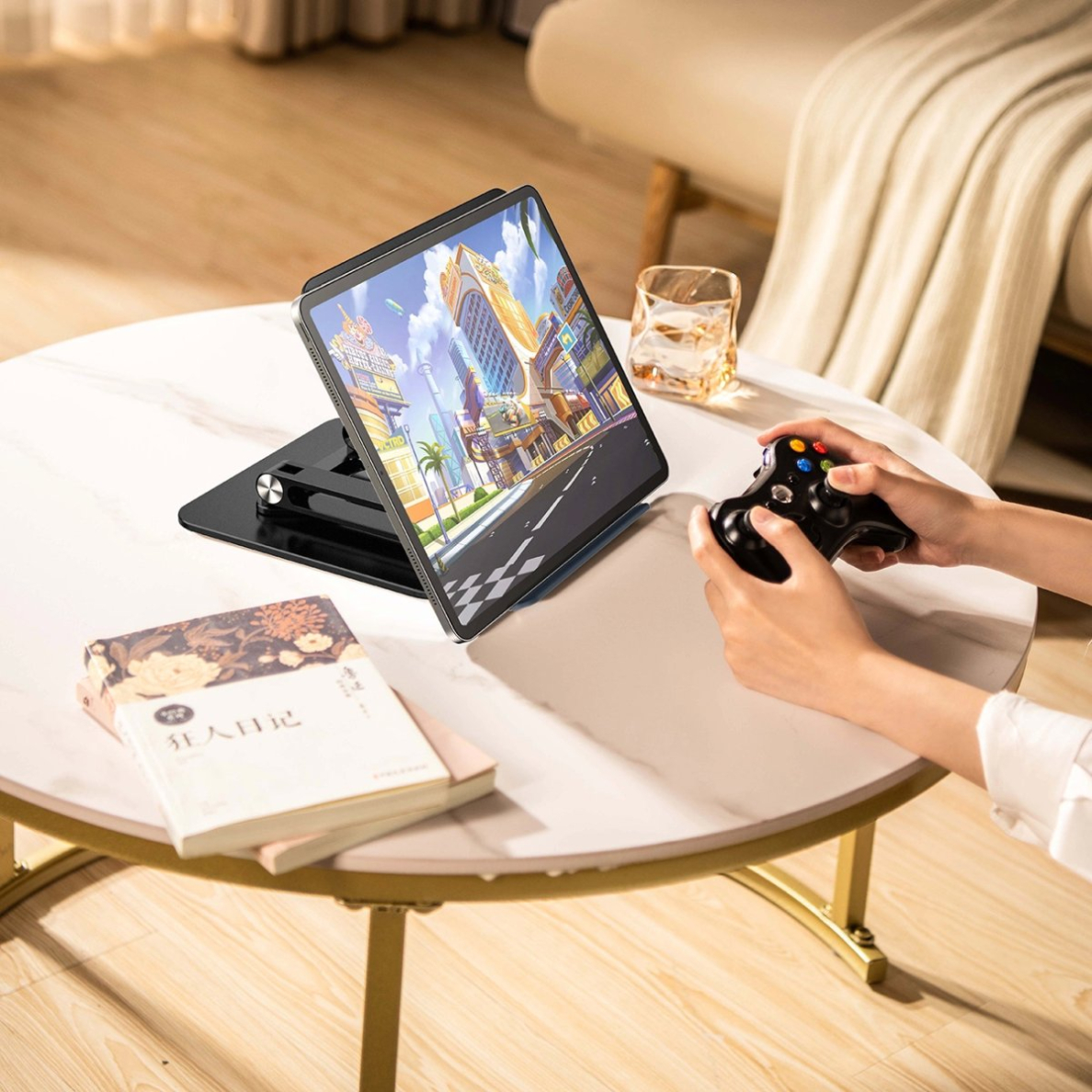 Wozinsky WRS-CPY84SB Nešiojamo kompiuterio stovas 360° aliuminis – juodas 1