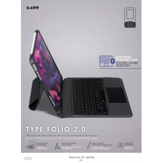 Laut Type Folio 2 Dėklas with Bluetooth Keyboard skirtas iPad Pro 11&quot; M4 (2024) - Juodas 2