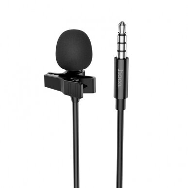 Laidinis mikrofonas Hoco L14 3.5mm juodas