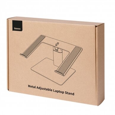 Laikiklis Baseus Metal Adjustable Laptop Stand Sidabrinis 5