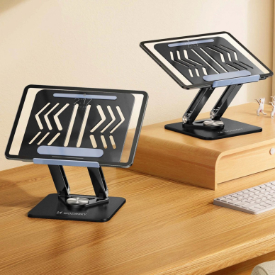 Wozinsky WRS-CPY84SB Nešiojamo kompiuterio stovas 360° aliuminis – juodas 10