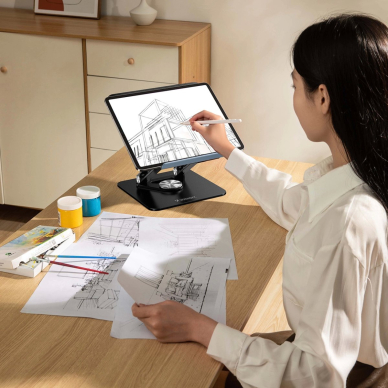 Wozinsky WRS-CPY84SB Nešiojamo kompiuterio stovas 360° aliuminis – juodas 2