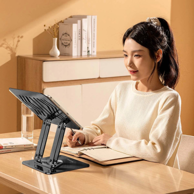 Wozinsky WRS-CPY84SB Nešiojamo kompiuterio stovas 360° aliuminis – juodas 7