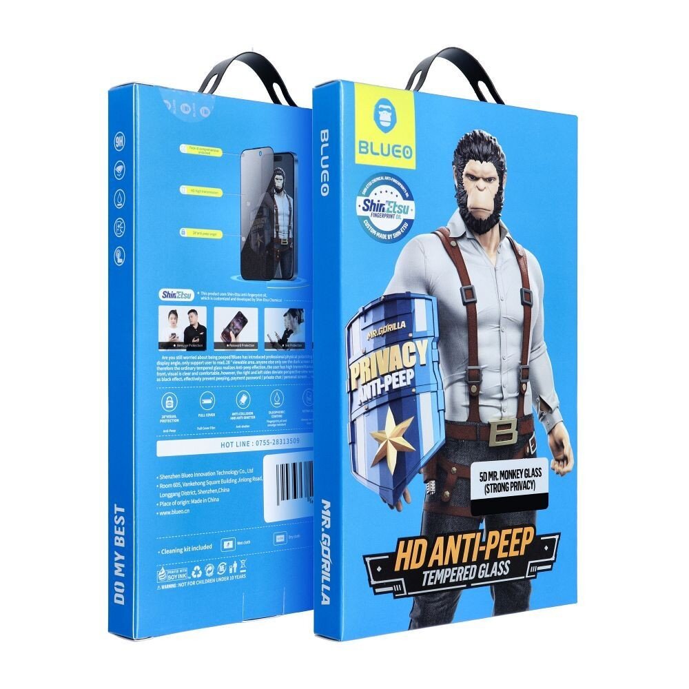 Samsung Galaxy S24 5D Mr. Monkey Glass (Strong Privacy) LCD apsauginis stikliukas – juodas Samsung Galaxy S24 5D Mr. Monkey Glass (Strong Privacy) LCD apsauginis stikliukas – juodas