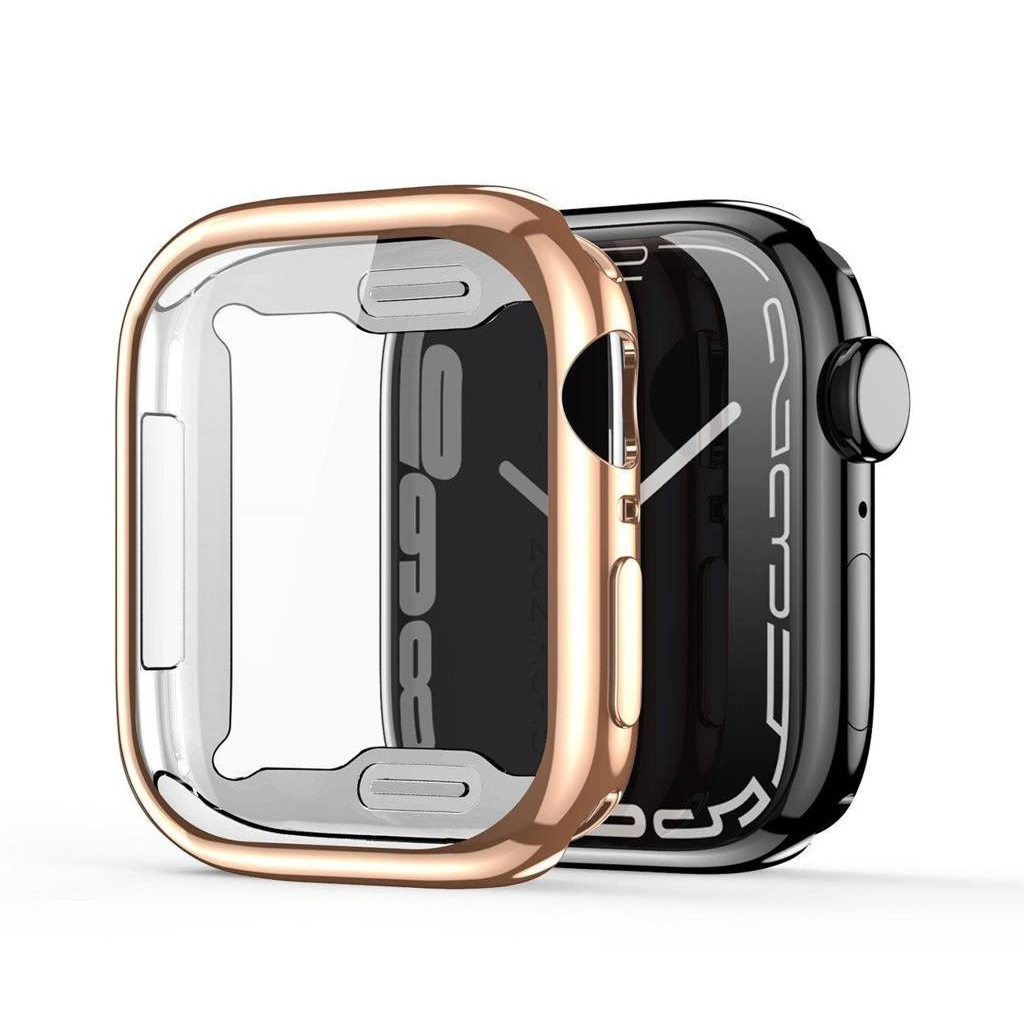 LCD apsauginis stikliukas/dėklas Dux Ducis Samo Apple Watch 45mm rožinis LCD apsauginis stikliukas/dėklas Dux Ducis Samo Apple Watch 45mm rožinis