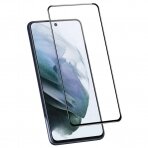 LCD apsauginis stikliukas 10D Full Glue Samsung S21 FE lenktas juodas