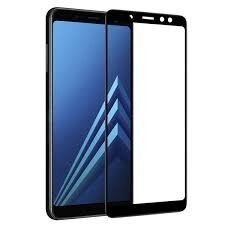 Lcd Apsauginis Stikliukas 5D Full Glue Samsung A530 A8 2018 Lenktas Juodas