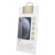 LCD apsauginis stikliukas 10D Full Glue Samsung Galaxy A02s/ A03s lenktas juodas