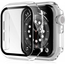 LCD apsauginis stikliukas 360 degree cover Apple Watch 45mm skaidrus