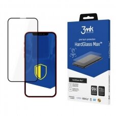 LCD apsauginis stikliukas 3MK Hard Glass Max Apple iPhone 14 Plus juodas