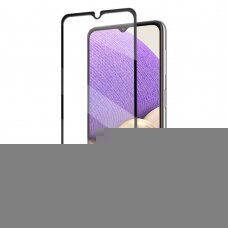 LCD apsauginis stikliukas 5D Cold Carving Samsung A325 A32 4G lenktas juodas