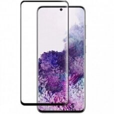 LCD apsauginis stikliukas 5D Cold Carving Samsung A725 A72 lenktas juodas