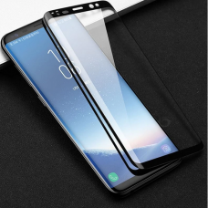 Lcd Apsauginis Stikliukas 5D Full Glue Samsung A750 A7 2018 Lenktas Juodas