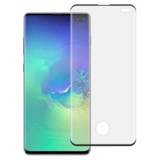 Lcd Apsauginis Stikliukas 5D Full Glue Samsung G975 S10 Plus Lenktas Juodas Su Išpjovimu