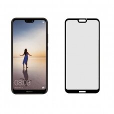 Lcd Apsauginis Stikliukas 9D Full Glue Huawei P20 Lite Juodas