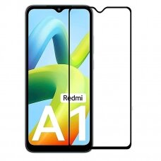 LCD apsauginis stikliukas 9D Full Glue Xiaomi Redmi 9A/9C/9I/9AT/10A/A1/A1+ juodas