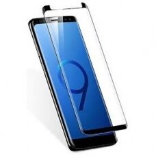 Lcd Apsauginis Stikliukas Adpo 3D Pritaikytas Dėklui Samsung G965 S9 Plus Lenktas Juodas