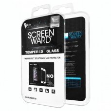 LCD apsauginis stikliukas Adpo 3D pritaikytas dėklui Samsung S21 Plus lenktas juodas