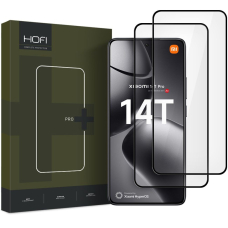 Xiaomi 14T / 14T Pro LCD apsauginis stikliukas Hofi Glass Pro+ 2-Pack – juodas
