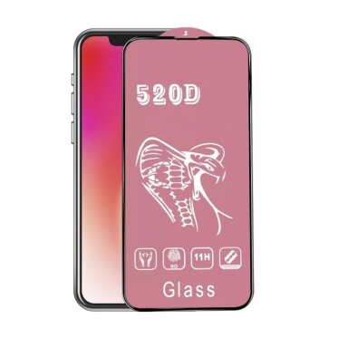 LCD apsauginis stikliukas 520D Xiaomi Redmi 11A/12C juodas LCD apsauginis stikliukas 520D Xiaomi Redmi 11A/12C juodas