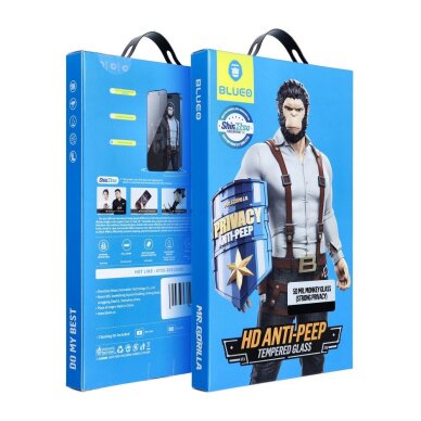 iPhone 16 Pro 5D Mr. Monkey Glass (Strong Privacy) LCD apsauginis stikliukas – juodas iPhone 16 Pro 5D Mr. Monkey Glass (Strong Privacy) LCD apsauginis stikliukas – juodas